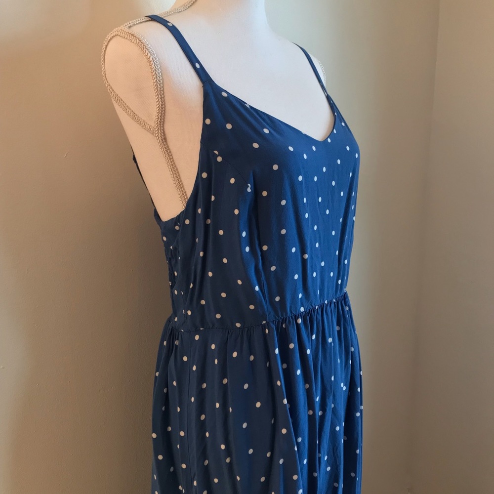 OLD NAVY cami midi dress. polka dot size L